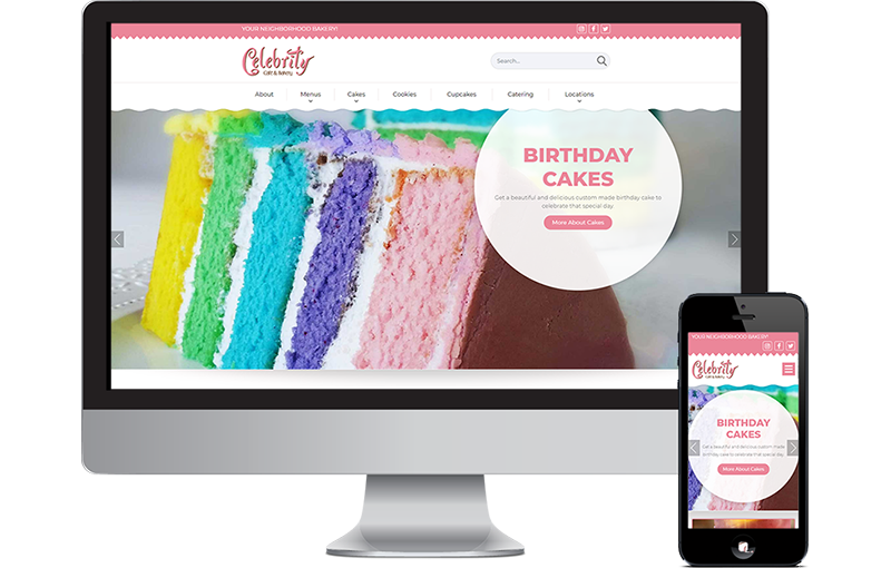 website design bakery