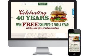Snuffer's restaurant website upgrade