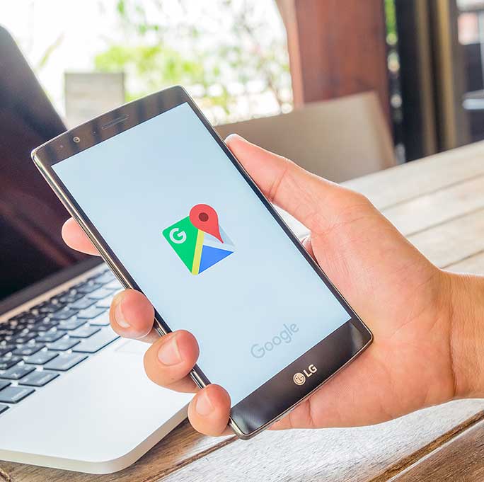mobile device google map marker