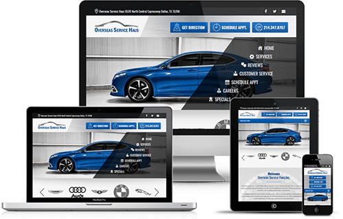 responsive auto repair website design by Seota