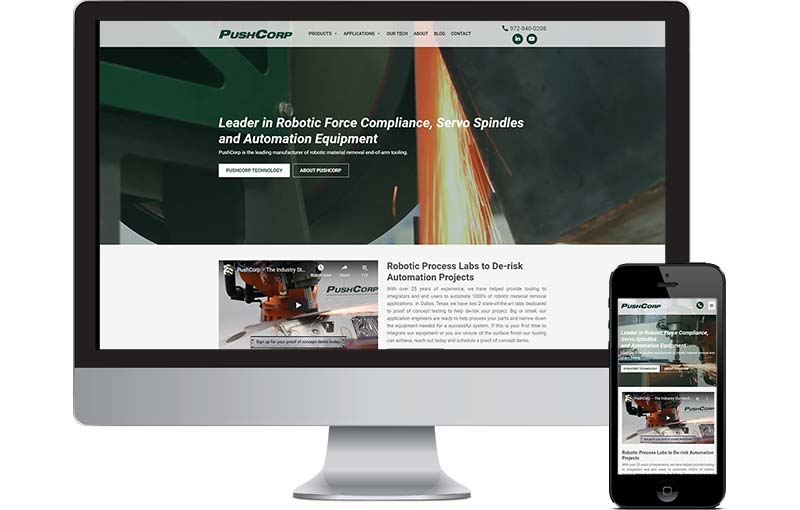 PushCorp Website Design