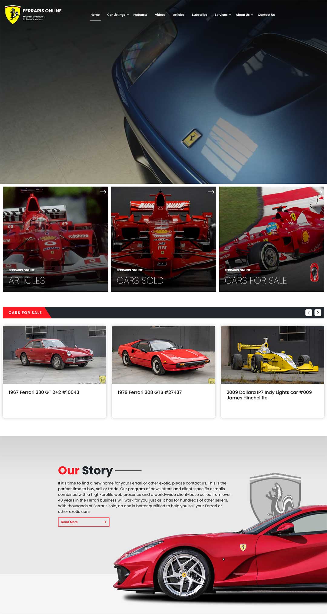 Ferrari Online Website By Seota