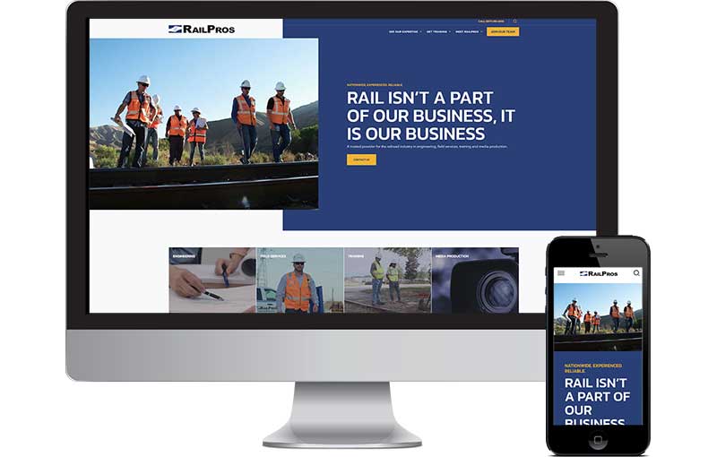 Enterprise Web Design for Railroad Engineering Firm 