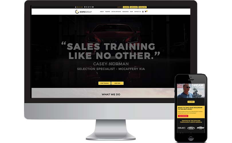 Automotive Sales Training Website