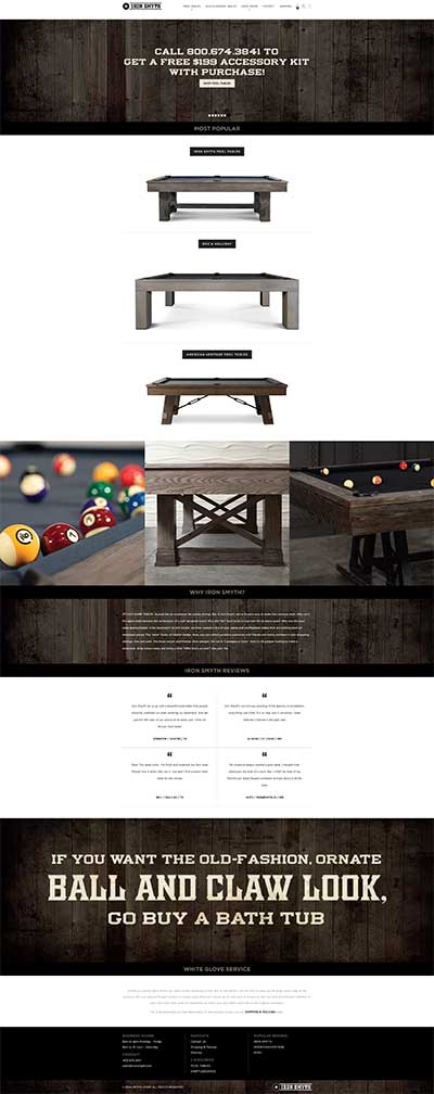 pool tables shopify