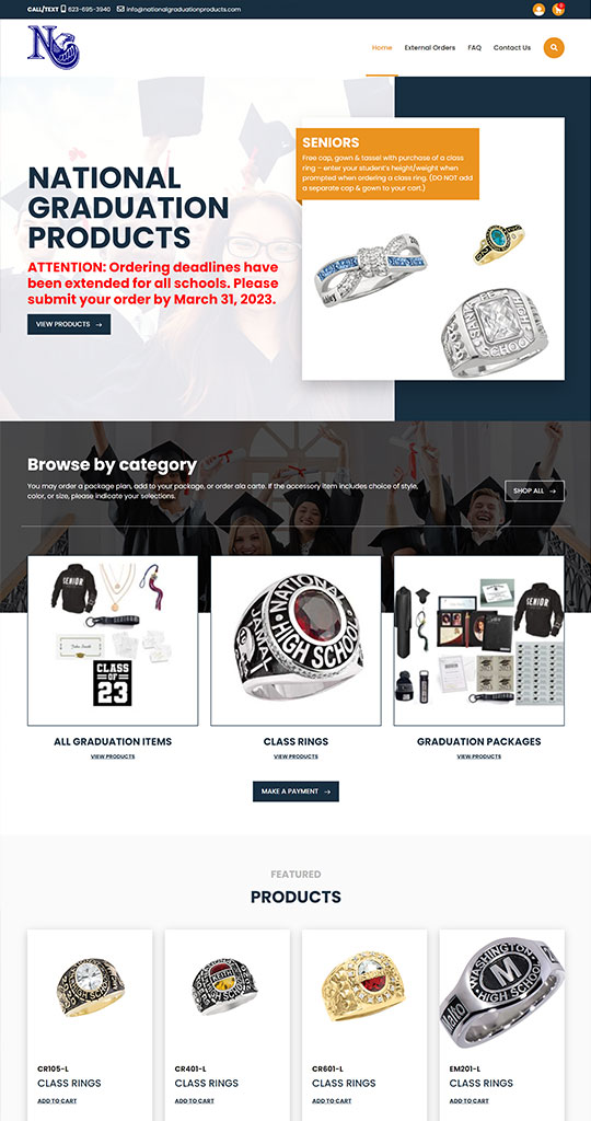 WooCommerce-Development-Project-to-Sell-Graduation-Rings
