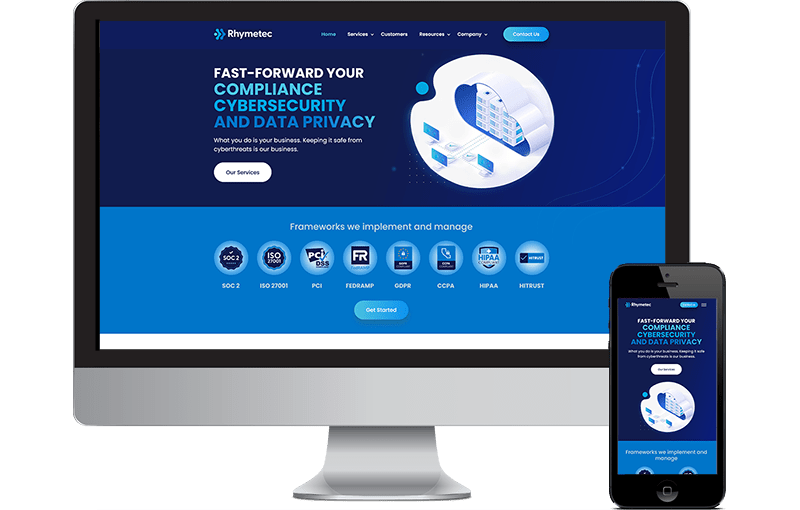 Web design for cybersecurity firm in NYC by Seota Digital