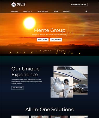 Mente Group WordPress Website
