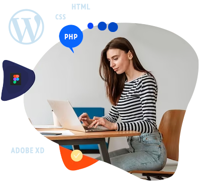 WordPress Designer working on web design
