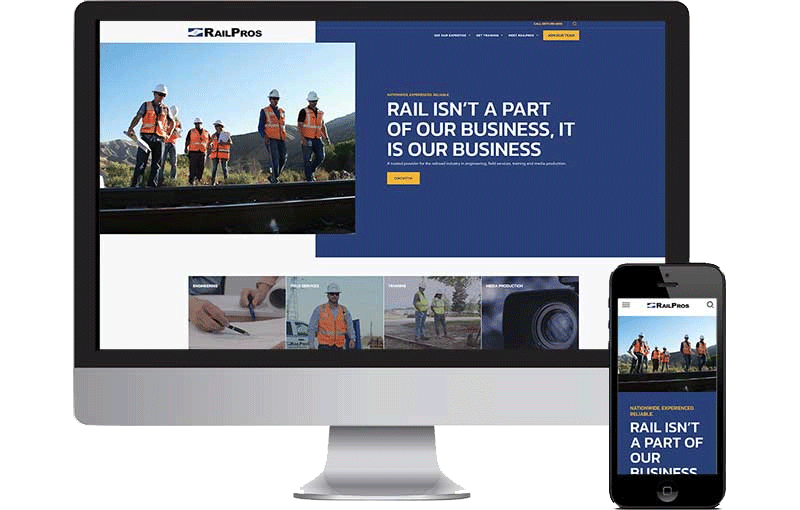Railroad Engineering Firm Web Design Project