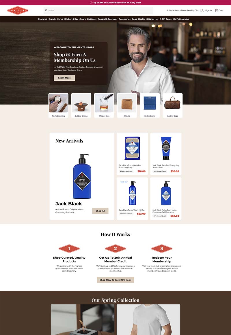 Gents Store in Shopify by Seota