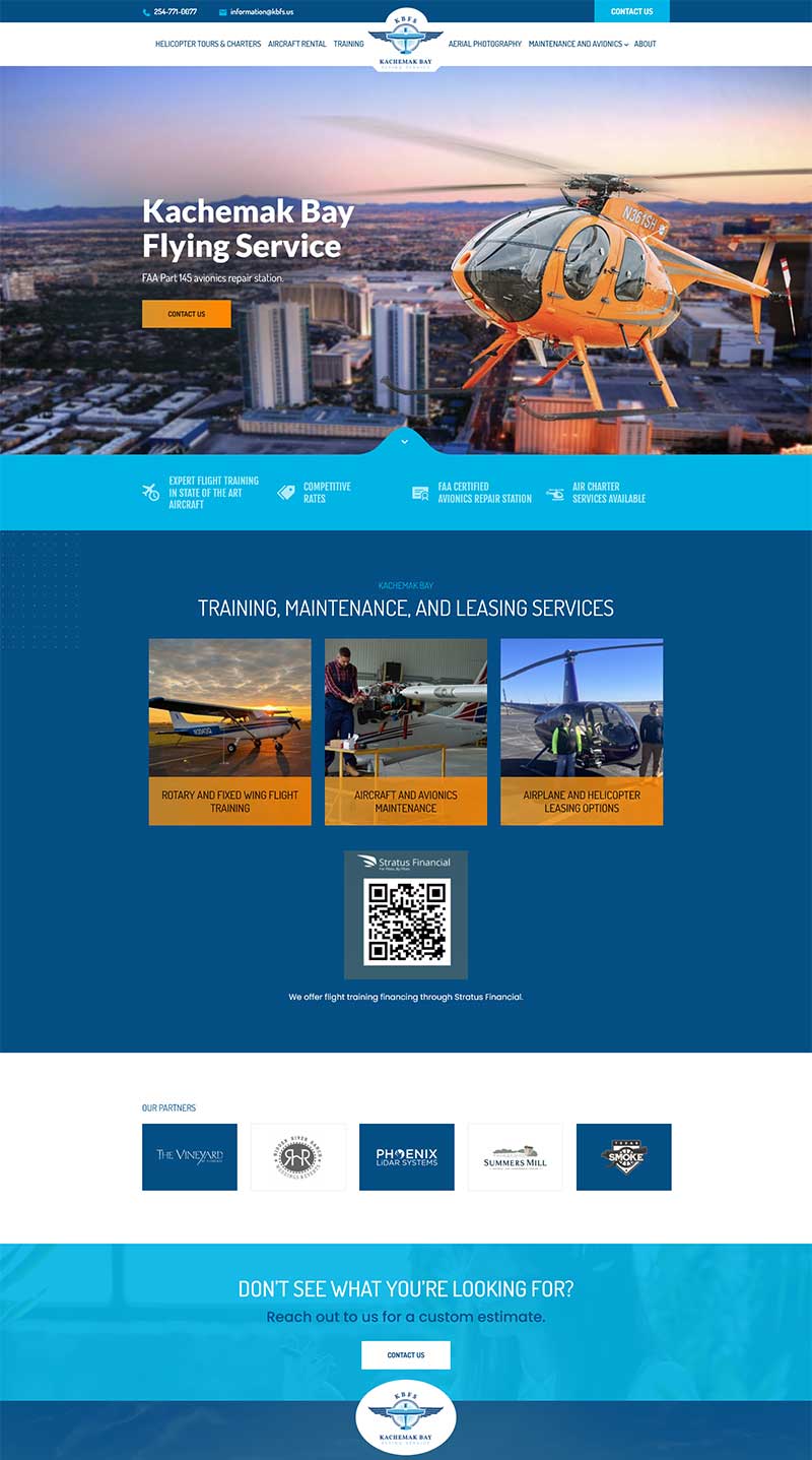 Helicopter Website Design by Seota