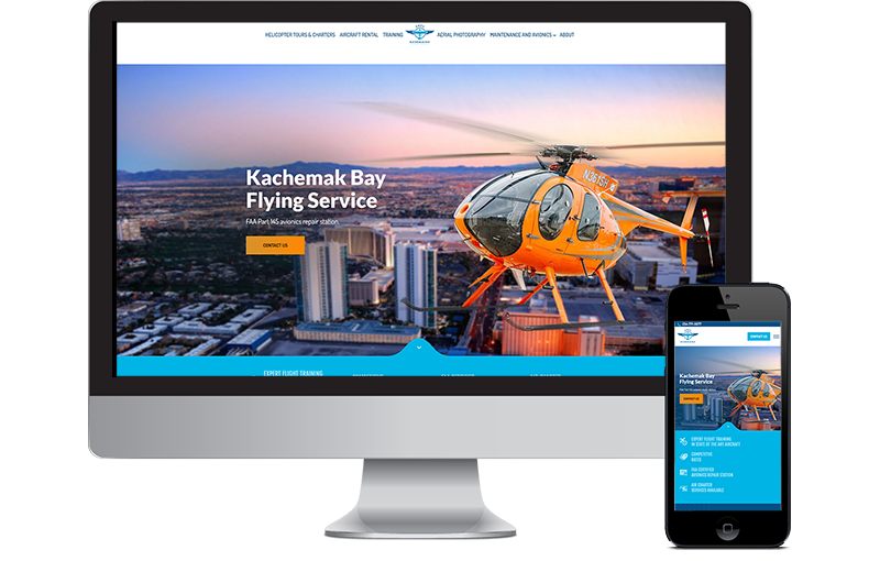 Responsive website design and development for KBFS flying service